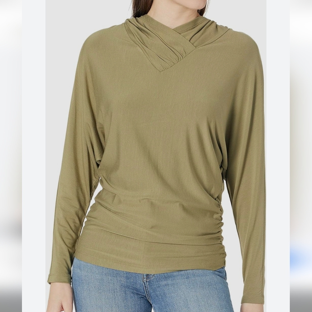 Olive Green Women's Top